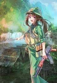 正義のベトナム人民軍 アニメ戦士 ベトナム ミリタリーアート