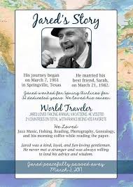 Funeral Memorial Service Program Map Theme Traveler In Etsy Memorial Service Program Funeral Memorial Obituaries Ideas