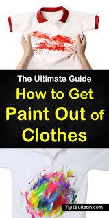 If the stain has come from a watercolor or kids' tempera paint, it will probably start to rinse out fairly quickly. 4 Simple Solutions To Get Paint Out Of Clothes