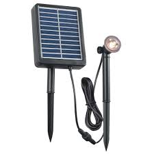 Kenroy Home Solar 1 Watt Black Outdoor Integrated Led Landscape Spot Light 60611 In 2020 Solar Spot Lights Solar Lights Solar Led