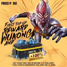 Sign up today and get 100 free. The 100 Bonus Diamonds For First Top Up Garena Free Fire Facebook