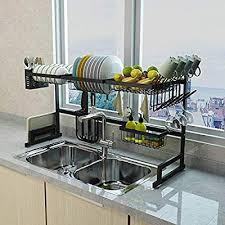 Maybe you would like to learn more about one of these? Amazon Com Xue Shelf 65 Dish Drainer Holder Black Stainless Steel Kitchen Rack Garden Outdoor Kitchen Space Savers Kitchen Space Dish Rack Drying