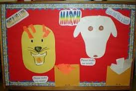 Check spelling or type a new query. Lion Lamb Interactive March Bulletin Board Idea Supplyme