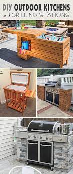 You build this with decorative concrete rings and then just your grill area to the center. Diy Outdoor Grill Stations Kitchens The Garden Glove Diy Outdoor Kitchen Outdoor Grill Station Outdoor Kitchen Grill