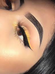 Black And Yellow Eyeshadow Looks Matte Black Eyeliner Bright Eyeshadow Palette Best Liquid Eyeliner Pen 20190510 Yellow Eye Makeup Yellow Makeup Eye Makeup