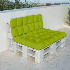 Ordina direttamente online o ritira in negozio. Cuscino Divano Pallet Da Giardino O Interno In Poliestere Imbottito 120 X 80 Verde