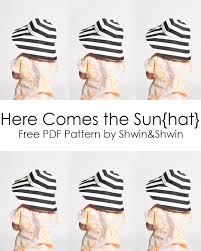 Adjustable sun visor cap nike 3d model. Here Comes The Sun Hat Free Pdf Pattern Summer Collection Shwin And Shwin