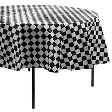 Black And White Checkered Tablecloth Walmart Home Round Table Covers Table Covers Plastic Table Covers
