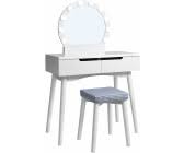 Die platte besteht aus mdf, die tischbeine sind aus kiefernholz und der hocker aus. Schminktisch Mit Beleuchtung Preisvergleich Gunstig Bei Idealo Kaufen