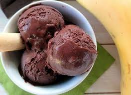 Glace A La Banane Et Chocolat Ww Glace Banane Recette Banane Recette Glace
