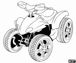 22 gritty atv coloring pages for your 4 wheeler printables collection. A Quad Motorbike With Four Wheels Coloring Page Printable Game