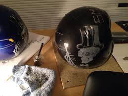 Smash F 22 Fighter Pilot Helmet Custom Paint Job Hand Painted By Jennifer Gose Using Model Paint And Spray Paint L Model Paint Custom Paint Jobs Paint Job