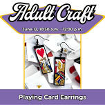 Adult Craft | Playing Card Earrings