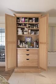 Free Standing Furniture Oak Larder Interior Www Benchwood Co Uk Pantry Interior Larder Tall Cabinet Storage