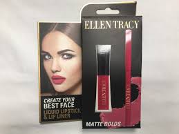 ELLEN TRACY DUO LIQUID LIPSTICK & LIP LINER OR LIPGLOSS $ LIPSTICK CHOOSE  COLOR