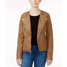 Guess Geonna Quilted Faux Leather Moto Jacket 95 Liked On Polyvore Featuring Outerwear Jackets Blazer Jackets For Women Faux Leather Moto Jacket Jackets