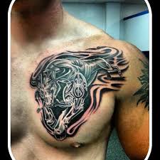 Top Back Shoulder Tattoos For Men Images For Pinterest Tattoos Bull Tattoos Taurus Tattoos Mens Shoulder Tattoo