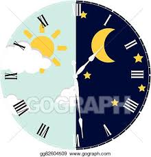 Download day and night images and photos. Vector Stock Clock Day And Night Concept Clipart Illustration Gg82604509 Gograph