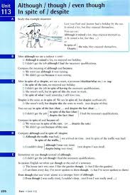 Forum Learn English Fluent Landalthough Though Even Though In Spite Of Despite Fluent Libro Ingles Educacion Ingles Vocabulario En Ingles