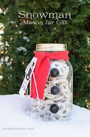 Snowman Mason Jar Craft Gift Idea Mason Jar Gifts Jar Gifts Diy Christmas Gifts