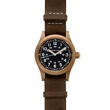 With a reputation for craftsmanship and strong movie, military and aviation heritage, our watches include the khaki field, khaki aviation, khaki navy, ventura and jazzmaster Available To Buy Hamilton Khaki Field Mechanical Bronze R Revolution