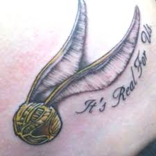I M Going To Get This Tatted On My Right Hip Instead The Words Will Say I Open At The Close In Cursive Harry Potter Tattoos Snitch Tattoo Harry Potter Snitch