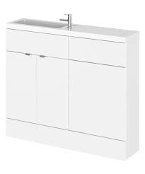 Want to shop bathroom vanities nearby?. Hudson Reed Fusion 1000mm Compact Furniture Pack Vanity And Wc Unit With Basin Cbi142