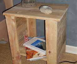 Just don't mix too many different wood types, as they can easily clash. Simple Bedside Table With Pallet 5 Steps Instructables