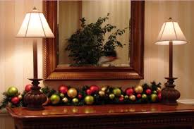 christmas balls and garland