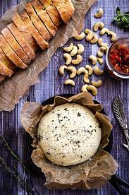 Herbed Vegan Cashew Cheese Spicy Tomato Jam Recipe Vegan Cheese Recipes Vegan Cashew Cheese Cashew Recipes