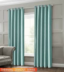 They can be made from layered fabric much like thermal curtains or from a single heavy, dense fabric such as felt. Geometric Wave Embossed Livingroom Bedroom Thermal Blackout Ring Top Curtains Duck Egg