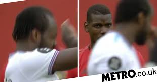 But for this quiz, we've blurred the faces of 10 players to make it extra tricky for you! Man Utd News Paul Pogba Looks Unamused As Bruno Fernandes Jokes With Michail Antonio Over Handball Metro News