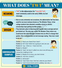 Twt Meaning What Does Twt Mean And Stand For 7esl Meant To Be English Expressions English Teaching Resources