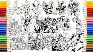 Marvel vs dc coloring sheets pages template. Super Heroes Coloring Pages Marvel Heroes Vs Dc Heroes June Collection Youtube