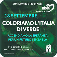 XIX Giornata Nazionale sulla SLA - 18 settembre 2026 - Comune di Carpenedolo