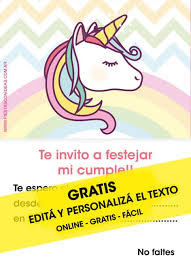 Seguimos leyendo sus comentarios y hoy cumplimos con un pedido muy especial de teresita, nuestra seguidora de la página de facebook de mamaflor. 55 Invitaciones De Unicornios Gratis Para Editar Personalizar E Imprimir Invitaciones Editables Gratis