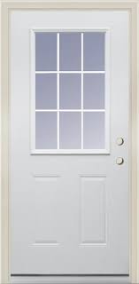 Our front doors provide a beautiful and sturdy entrance for your home. Mastercraft Primed Steel Internal 9 Lite Exterior Door System At Menards