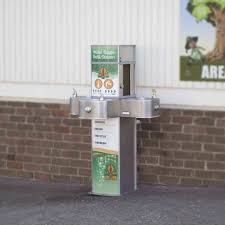 Triple Drinking Fountain And Bottle Refill Station Aquafil Pulse Junior 1200bfff Drinking Fountain Fountain Water Station