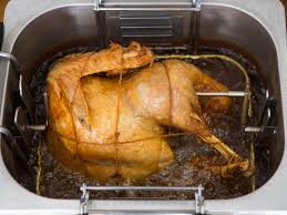 For deep frying a turkey, the oil should be preheated to 350 degrees fahrenheit, and the internal temperature of your turkey should reach at least 165 degrees fahrenheit. Deep Frying A 25 Lb Turkey
