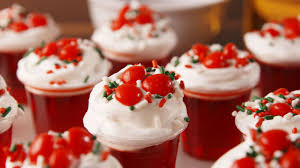 Holly Jolly Fireball Shots Recipe Jello Shot Recipes Shot Recipes Christmas Food