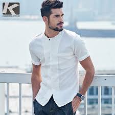 Black And White Party Outfits For Guys Summer Mens Fashion Shirts Black White Solid Brand Clothing Short Sleeve Pocket Man S Slim Fit Clothes Plus S Men Shirt Style Mens Designer Shirts Mens Outfits
