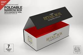 Wine box package bottle mockup. Foldable Box Magnetic Seal Mockup Packaging Mockup Mockup Design Mockup Free