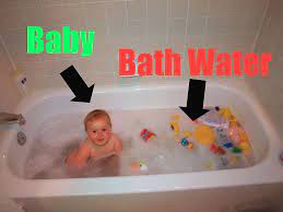 If you have any questions about application if you want it only for bath water, then sodium hexametaphosphate is the best water softener. File Baby Vs Bathwater Annotated Jpg Wikimedia Commons