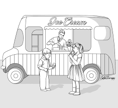 Casper ice cream coloring pages. The Sneak Peek For The Next Gift Of The Day Tomorrow Do You Like This One Icecream Truck Vintage Coloring Books Color Therapy Coloring Books