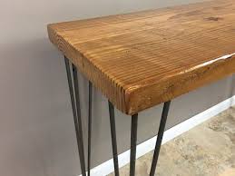 Barn Wood Table Couch Table 30 Inch High Entry Table Hallway Table Reclaimed Wood Table With Leveling Hairpin Legs Choose Size And Finish Reclaimed Wood Table Entry Table Reclaimed Wood Side Table