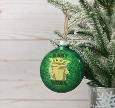 Baby Yoda Christmas Ornament Star Wars The Mandalorian Star Wars Christmas Ornaments Star Wars Christmas Tree Diy Christmas Ornaments