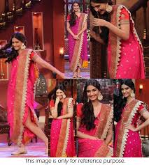 Bollywood Style Sonam Kapoor Georgette Saree In Pink Color She has worked hard with a coach hired by us, to understand the nuances.