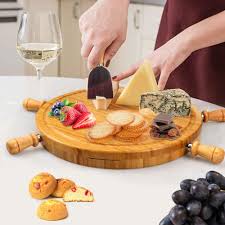 Top 7 best charcuterie boards. China Slice Of Goodness Cheese Board Natural Bamboo Wood Cheese Meat And Charcuterie Board With Accessories China Furniture And Kitchen Utensils Price