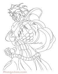 Select from 35970 printable crafts of cartoons, nature, animals, bible and. How To Draw Star Platinum From Jojo Bizarre Mangajam Com Anime Coloring Pages Jojo Bizarre Drawings