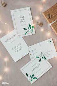 Bei Der Hochzeitspapeterie Botanic Love Ist Keine Karte Komplett Identisch Alle Details Sind Liebevoll Aufeinande Uitnodigingen Bruiloft Trouwkaart Bruiloft